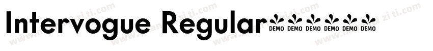 Intervogue Regular字体转换